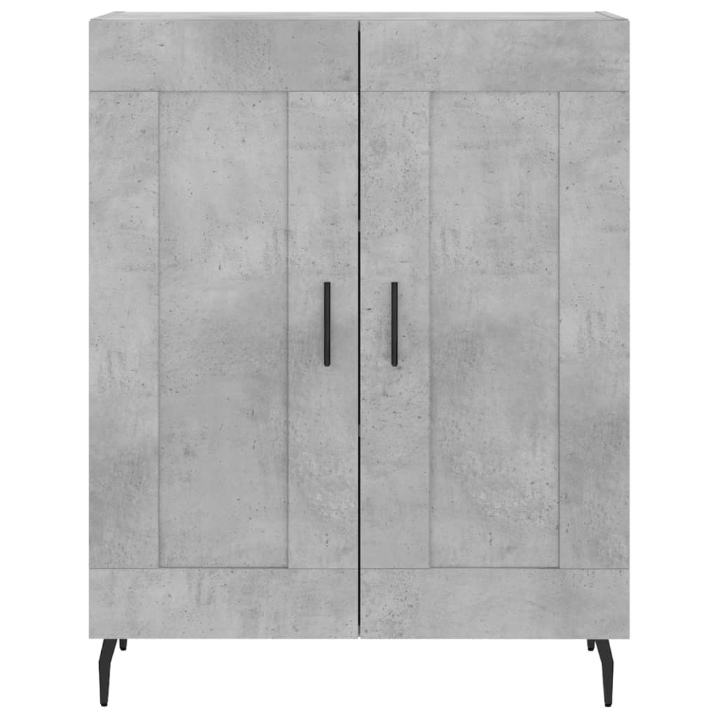 skænk 69,5x34x90 cm konstrueret træ betongrå