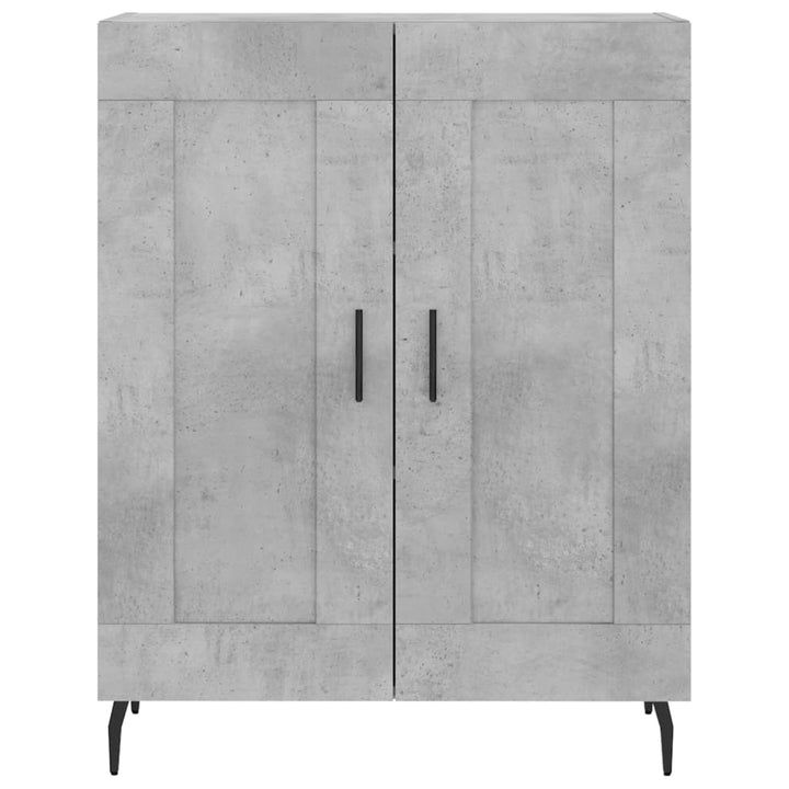skænk 69,5x34x90 cm konstrueret træ betongrå