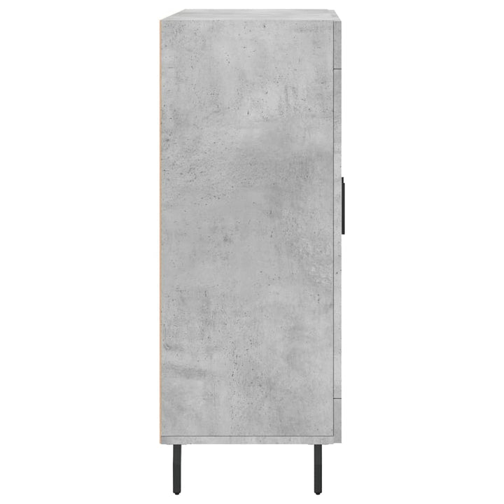 skænk 69,5x34x90 cm konstrueret træ betongrå