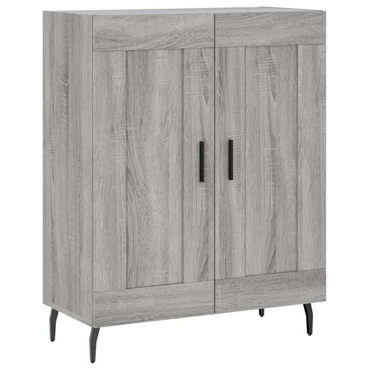 skænk 69,5x34x90 cm konstrueret træ grå sonoma-eg