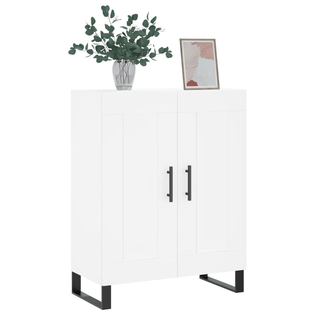 skænk 69,5x34x90 cm konstrueret træ hvid