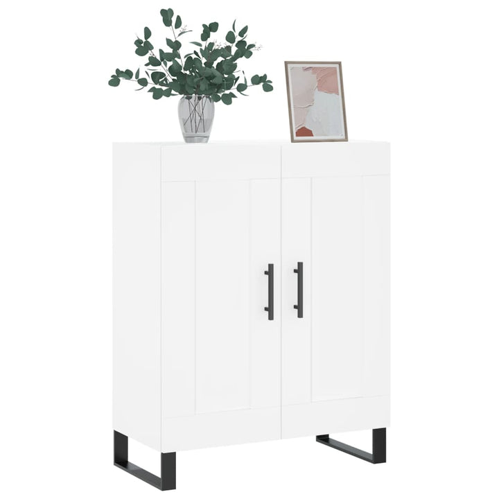 skænk 69,5x34x90 cm konstrueret træ hvid