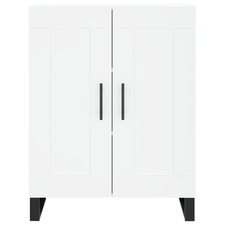 skænk 69,5x34x90 cm konstrueret træ hvid