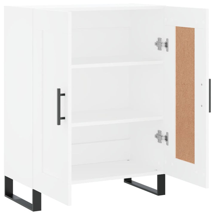 skænk 69,5x34x90 cm konstrueret træ hvid