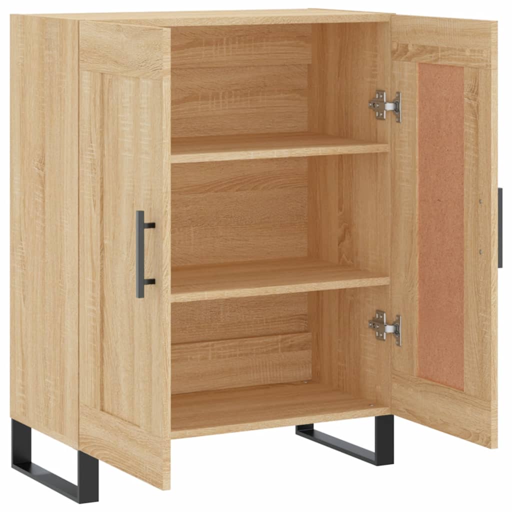 skænk 69,5x34x90 cm konstrueret træ sonoma-eg