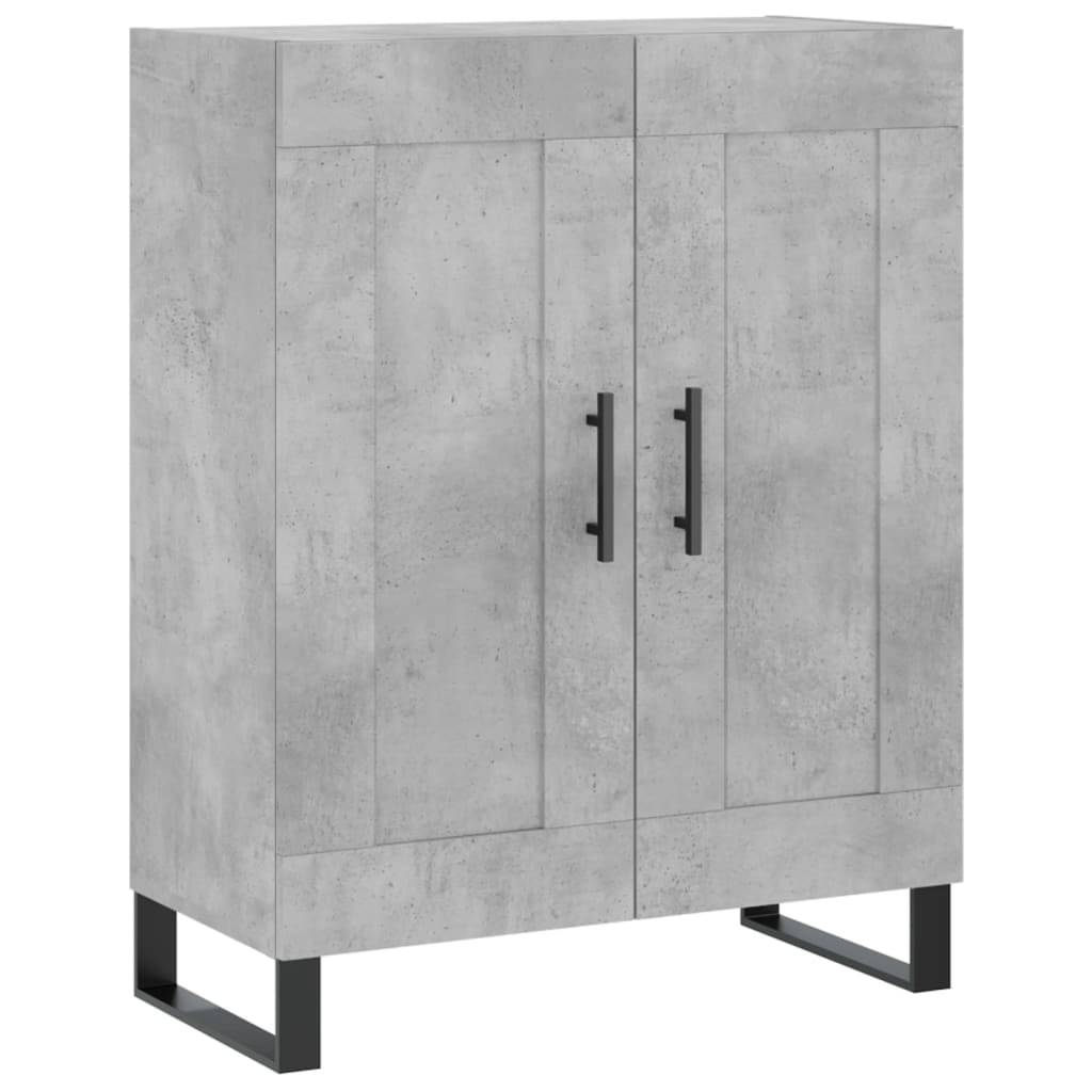 skænk 69,5x34x90 cm konstrueret træ betongrå