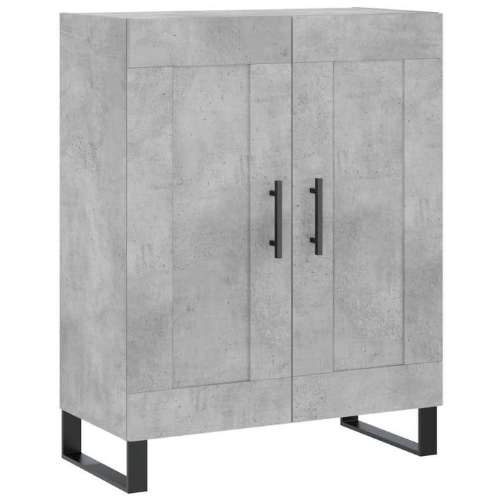 skænk 69,5x34x90 cm konstrueret træ betongrå