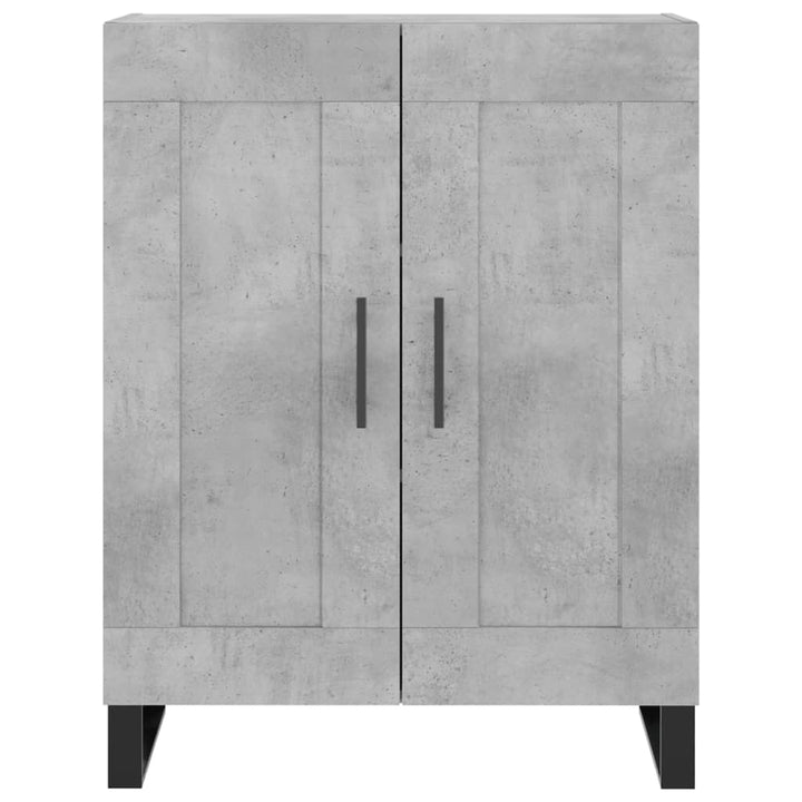 skænk 69,5x34x90 cm konstrueret træ betongrå