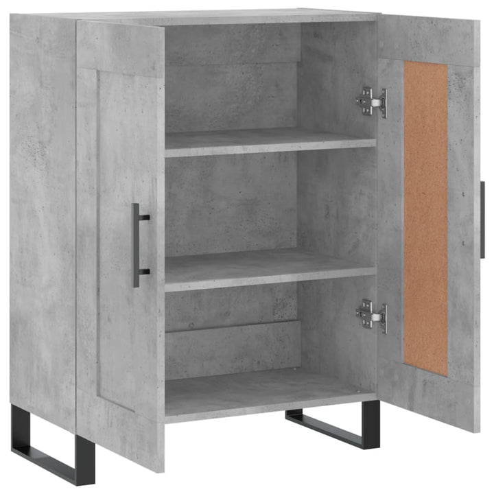 skænk 69,5x34x90 cm konstrueret træ betongrå