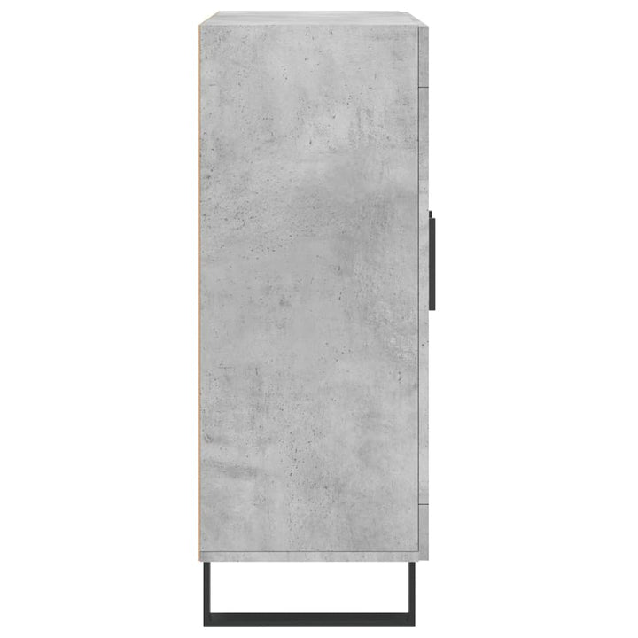 skænk 69,5x34x90 cm konstrueret træ betongrå