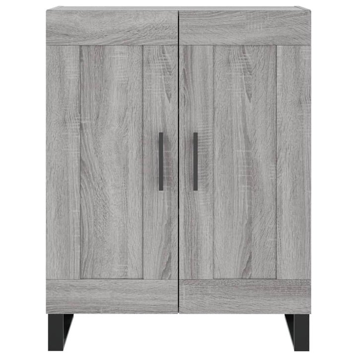 skænk 69,5x34x90 cm konstrueret træ grå sonoma-eg