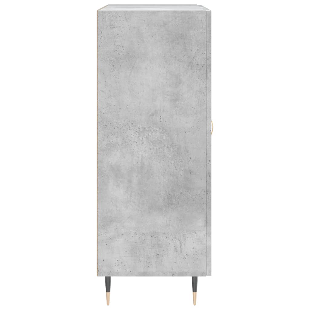 skænk 69,5x34x90 cm konstrueret træ betongrå