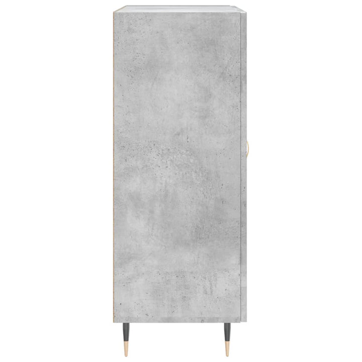 skænk 69,5x34x90 cm konstrueret træ betongrå