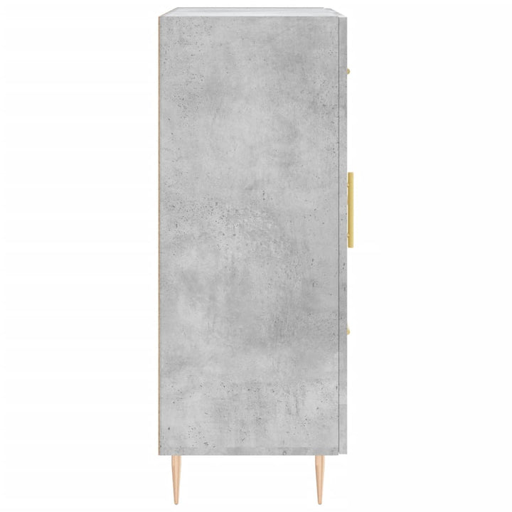 skænk 69,5x34x90 cm konstrueret træ betongrå