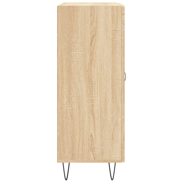 skænk 69,5x34x90 cm konstrueret træ sonoma-eg