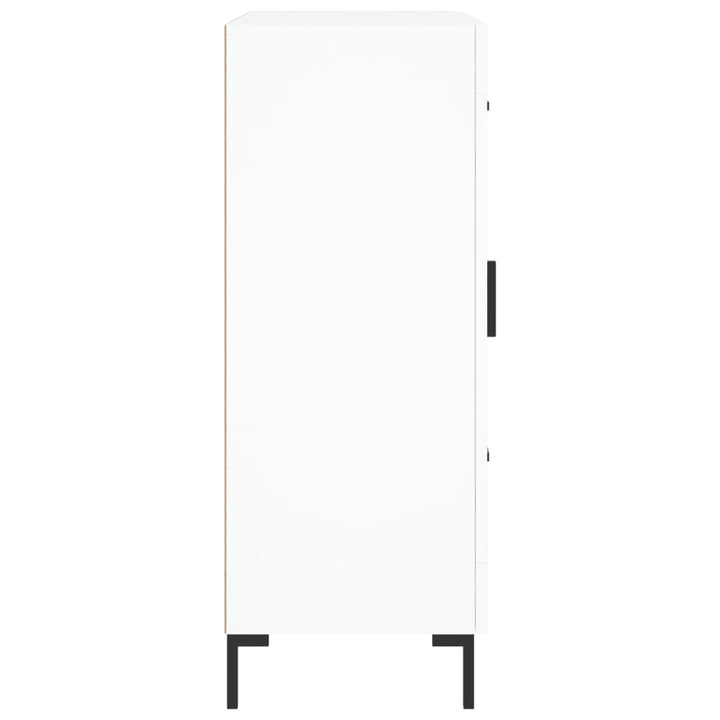 skænk 69,5x34x90 cm konstrueret træ hvid