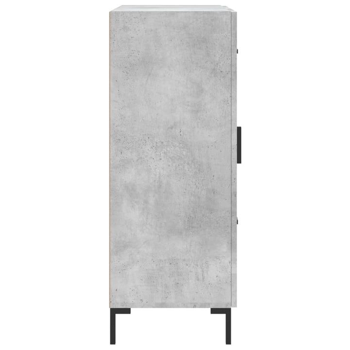 skænk 69,5x34x90 cm konstrueret træ betongrå