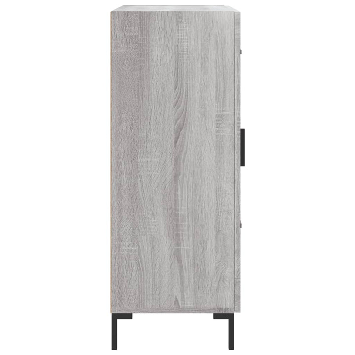skænk 69,5x34x90 cm konstrueret træ grå sonoma-eg