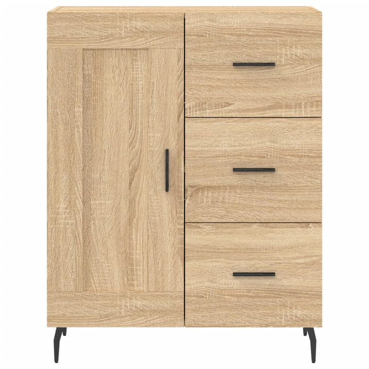 skænk 69,5x34x90 cm konstrueret træ sonoma-eg