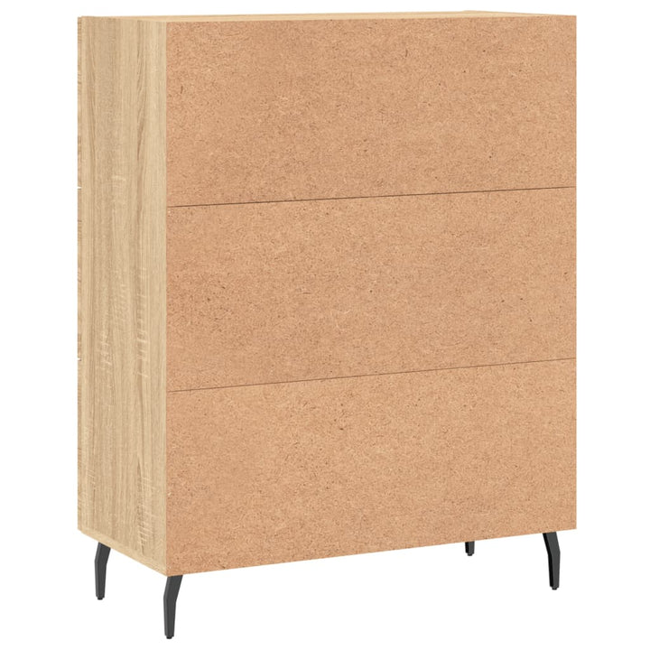 skænk 69,5x34x90 cm konstrueret træ sonoma-eg