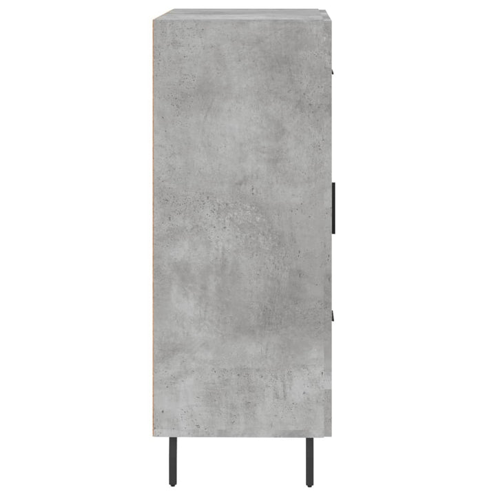 skænk 69,5x34x90 cm konstrueret træ betongrå