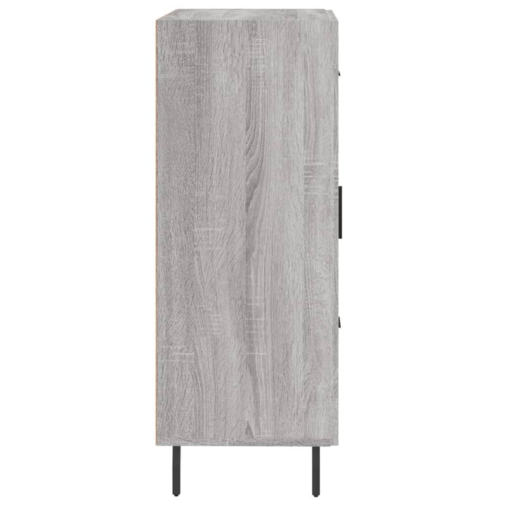skænk 69,5x34x90 cm konstrueret træ grå sonoma-eg