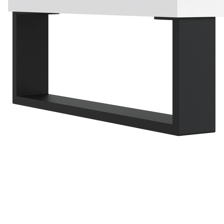 skænk 69,5x34x90 cm konstrueret træ hvid