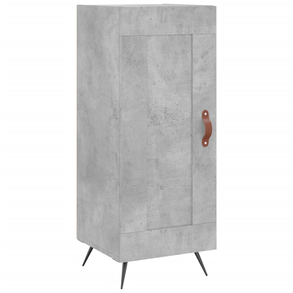 skænk 34,5x34x90 cm konstrueret træ betongrå