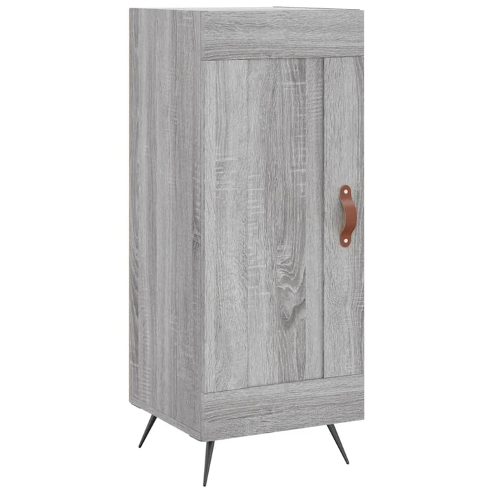 skænk 34,5x34x90 cm konstrueret træ grå sonoma-eg