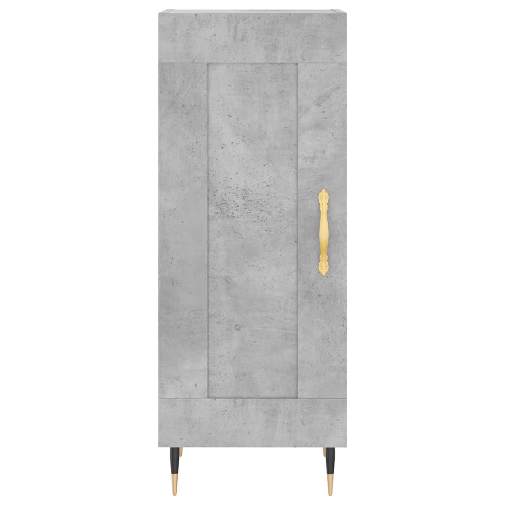 skænk 34,5x34x90 cm konstrueret træ betongrå