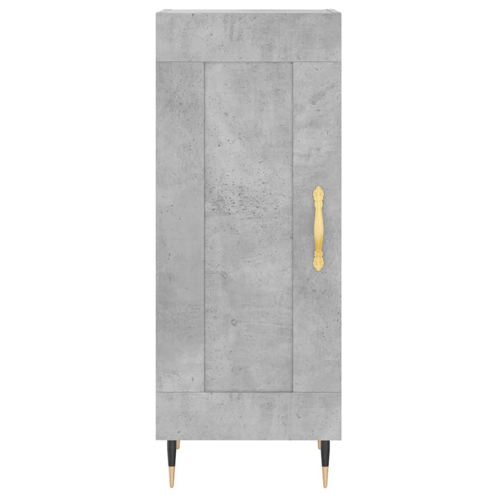 skænk 34,5x34x90 cm konstrueret træ betongrå
