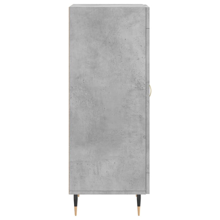 skænk 34,5x34x90 cm konstrueret træ betongrå