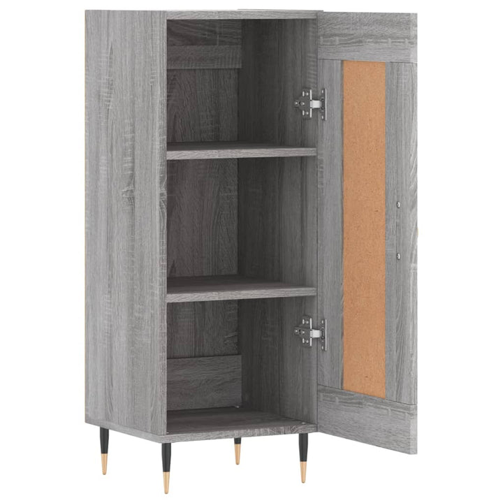 skænk 34,5x34x90 cm konstrueret træ grå sonoma-eg
