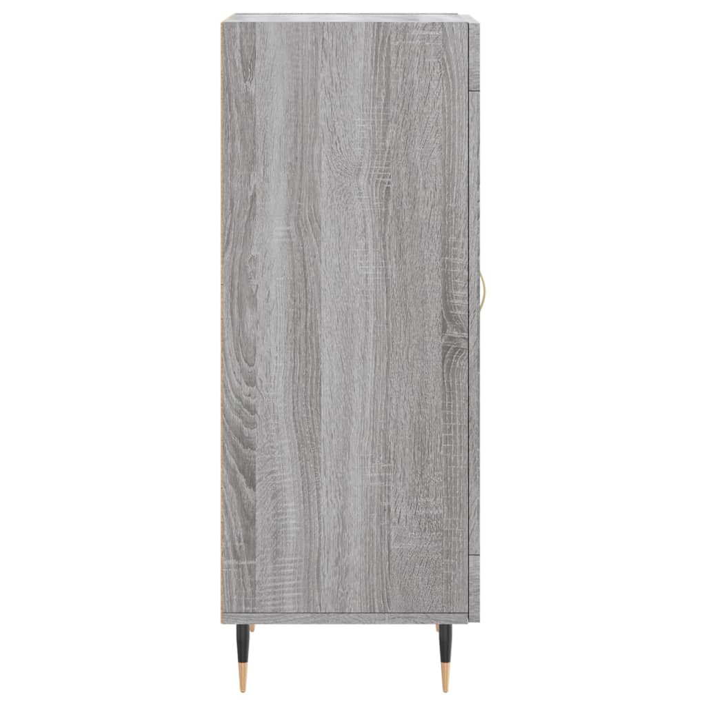 skænk 34,5x34x90 cm konstrueret træ grå sonoma-eg