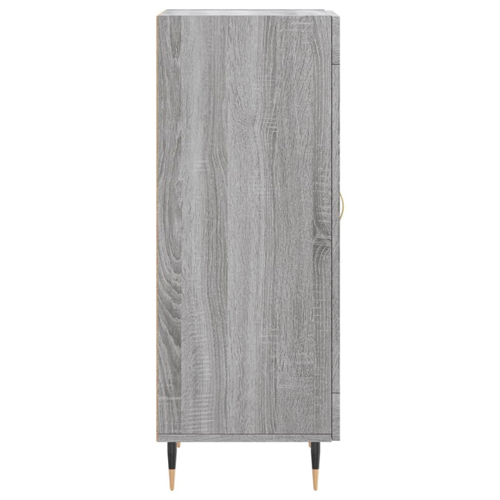 skænk 34,5x34x90 cm konstrueret træ grå sonoma-eg