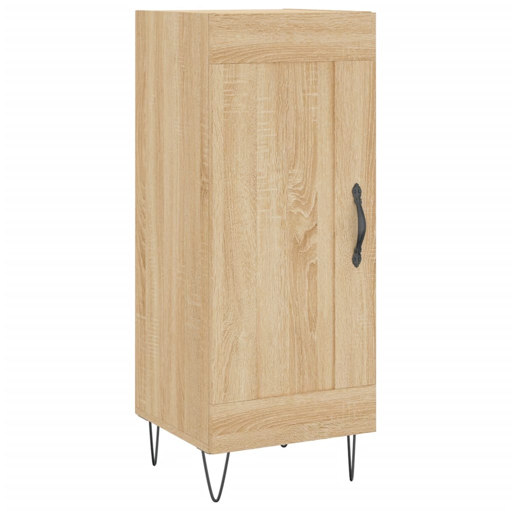 skænk 34,5x34x90 cm konstrueret træ sonoma-eg