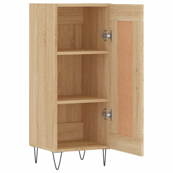 skænk 34,5x34x90 cm konstrueret træ sonoma-eg