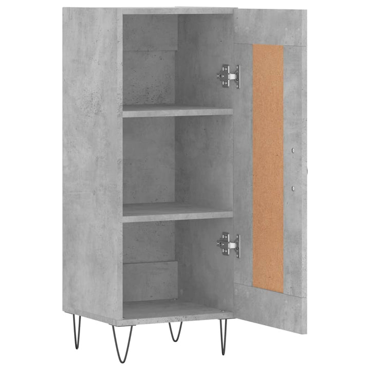 skænk 34,5x34x90 cm konstrueret træ betongrå