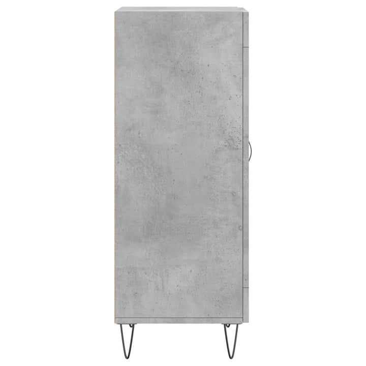 skænk 34,5x34x90 cm konstrueret træ betongrå