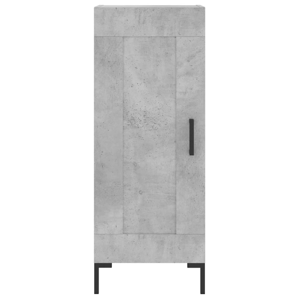 skænk 34,5x34x90 cm konstrueret træ betongrå