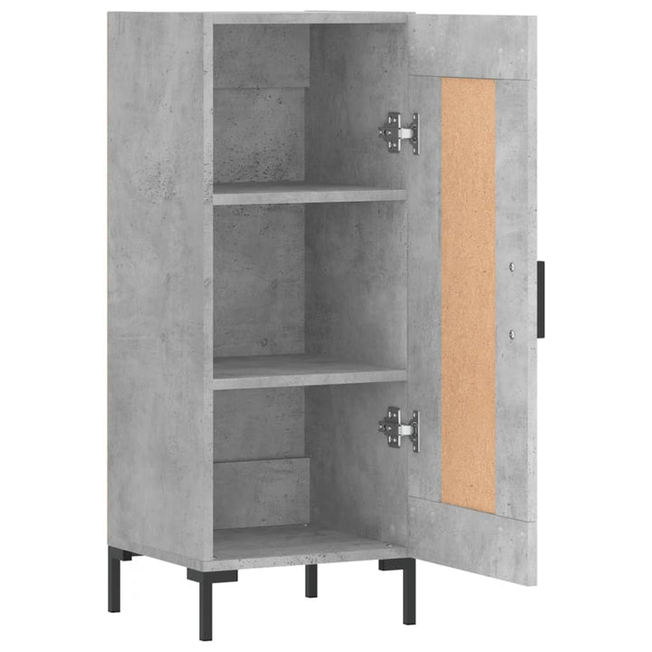skænk 34,5x34x90 cm konstrueret træ betongrå