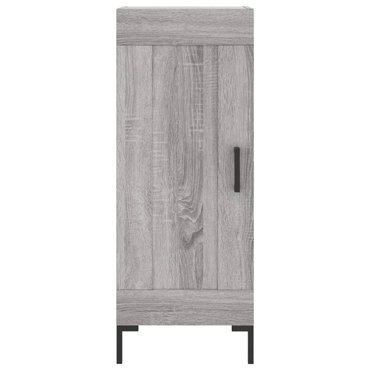 skænk 34,5x34x90 cm konstrueret træ grå sonoma-eg