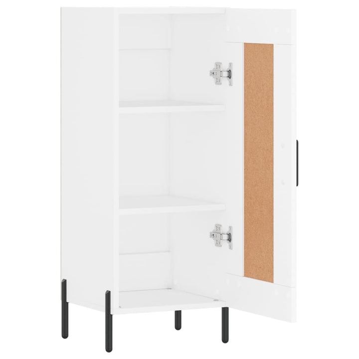 skænk 34,5x34x90 cm konstrueret træ hvid