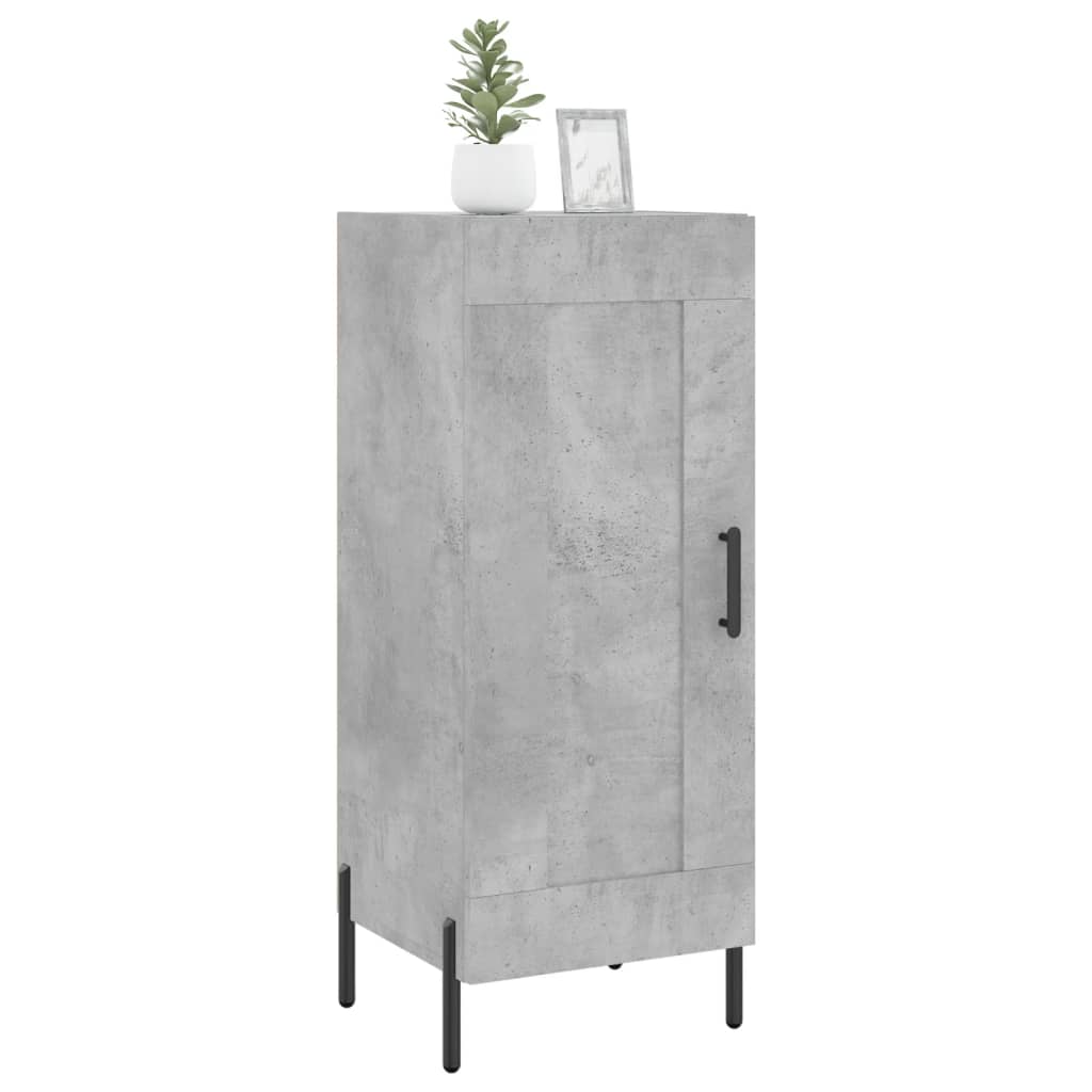 skænk 34,5x34x90 cm konstrueret træ betongrå
