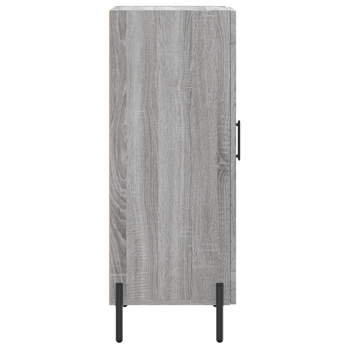 skænk 34,5x34x90 cm konstrueret træ grå sonoma-eg