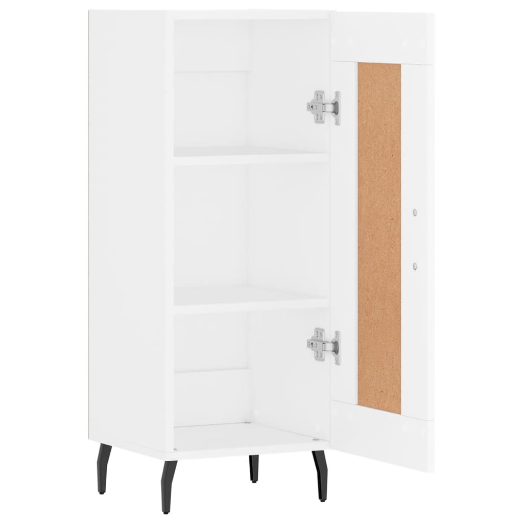 skænk 34,5x34x90 cm konstrueret træ hvid