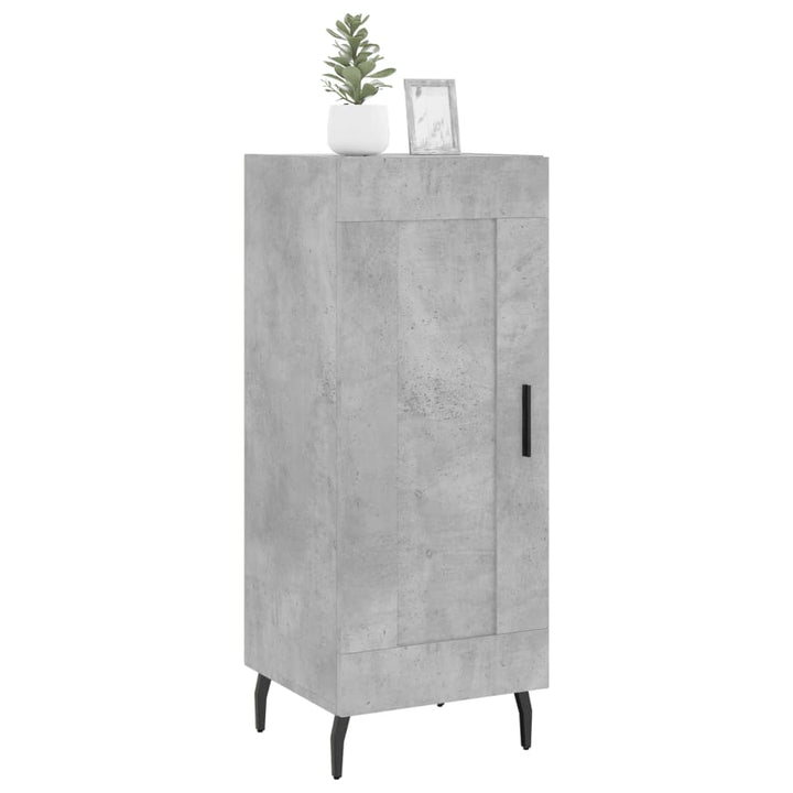 skænk 34,5x34x90 cm konstrueret træ betongrå
