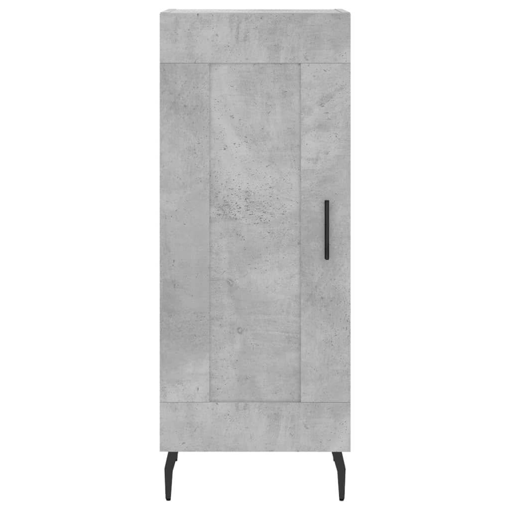 skænk 34,5x34x90 cm konstrueret træ betongrå