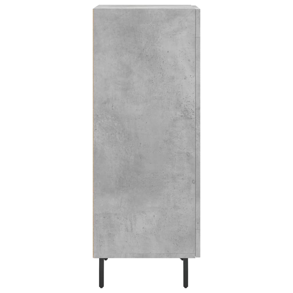 skænk 34,5x34x90 cm konstrueret træ betongrå