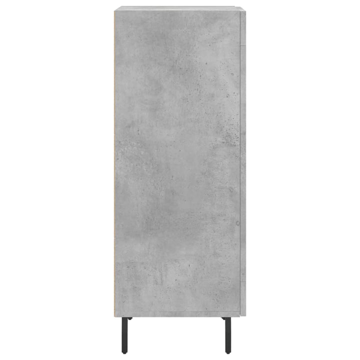 skænk 34,5x34x90 cm konstrueret træ betongrå